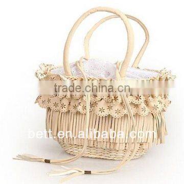 fashion children straw handbag