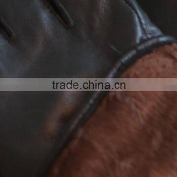 Women Cotton Leather Hand Low Price Gloves Shiny Softshell Ladies Leather Hand Gloves Keep Warm Long Real Leather Hand Gloves