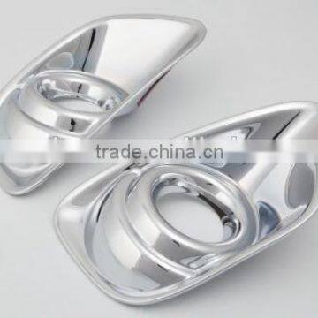 ABS Chrome 2 Pcs Front Fog Light Lamp Cover For Compass 2011 Accessories