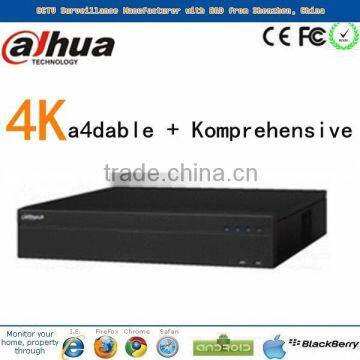 16CH 2U 4K Network Video Recorder 256Mbps H.265 Dahua Beneficio NVR