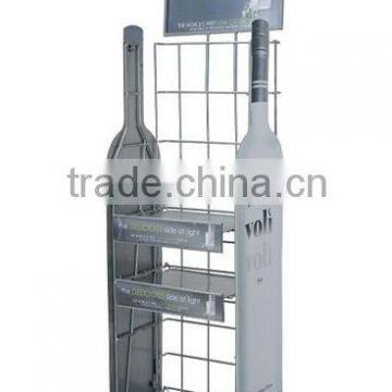 factory professional cutom wire metal display rack for beverages drinks stand