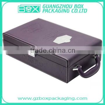 Top sale PU wine box packaging