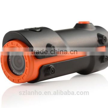 S10W Flashlight Type Full HD 1080P 12MP Waterproof Cam Action Sports Cam Orange