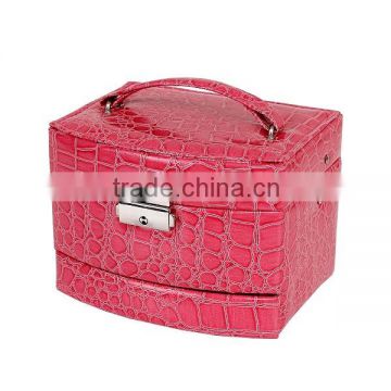 2015 Unique Leather Carrying Makeup Vanity Boxes, Beauty Makeup Cosmetic Case