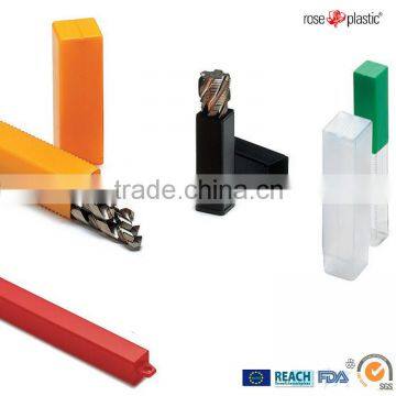 Plastic square packaging tubes hanger available QP