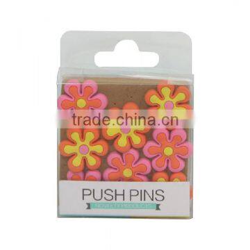 flower shaped push pins/novel pins /high quality