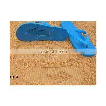 2015 promotional advertising gift sand imprint flip flops custom