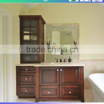 UK style bathroom cabinet with ceramic basin