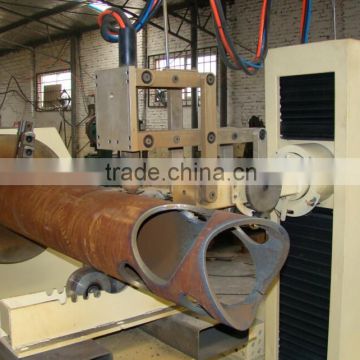 main pipe and branch pipe cnc steel tube plasma cutting machine