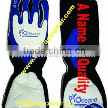 Black, White And Blue Karting Racing Gloves