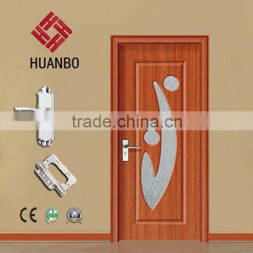 Latest design mdf wood door carved decorative wall panel glass doors