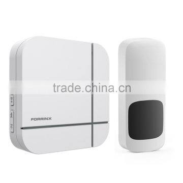 stylish modern design electronic wireless doorbell Forrinx FX-B11 up to 300m operating range