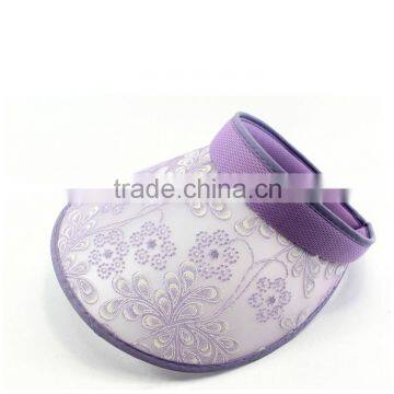 Colourful uv Caps Cotton Pvc Cheap Sun Visor Hats for Women photo-3