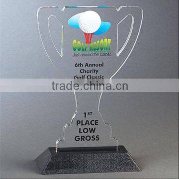 Personalized custom acrylic shooting trophies