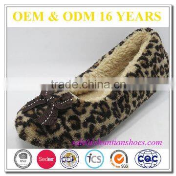 OEM sexy leopard girls indoor ballet shoes