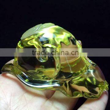 Natural Citrine Crystal Carving Snail for Bussiness Gift Fengshui