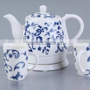 ceramic kettle with 4 cups/porcelain kettle sets