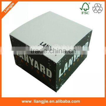 Side-advertisement Printed Note Cube,memo Block With Wooden Pallet