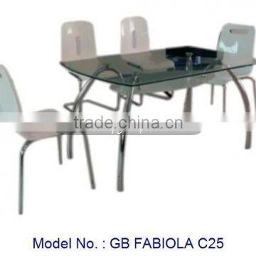 Metal Dining, Dining Set, Glass Table, Dining Chair