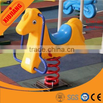 Outdoor playground cheap kids rocking horse spring rider