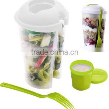 Home Basics 3 Piece Salad-To-Go Container Set