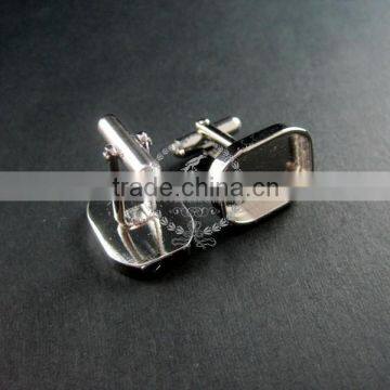 14x19mm Setting Size Steam Punk Watch Movement Silver DIY Base Tray French Cufflink Supplies Cuff Link Findings 1500026 photo-2