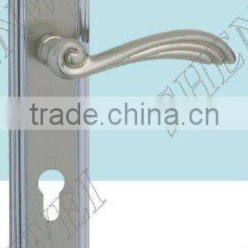 230-363 SN/CP zinc alloy door handle on plate