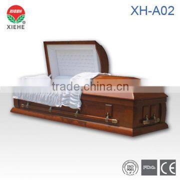 XH-A02 Wood Funeral Coffin