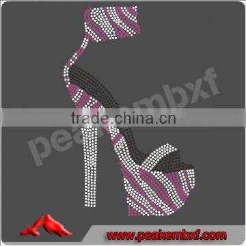 Beautiful high-heeled shoes rhinestone design templates