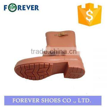 High Heel Pvc Rain Woman Working Safety Boot Shoes photo-2