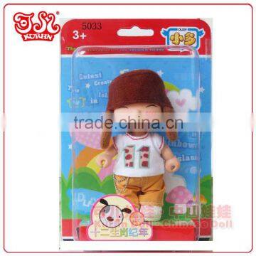 Plastic 3.5'' dressed up girl doll toy for children / child love dolls
