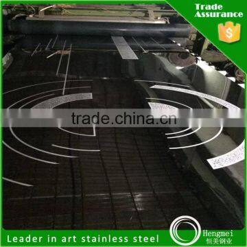 korea cold rolled etched no.8 super mirror etched elevator stainless steel sheet