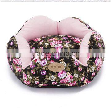 Pet house2016 new fabric pattern dog bed for sale