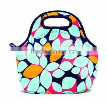 Portable Neoprene lunch bag can cooler small thermo lunchbox office-bag women lunchbags kids