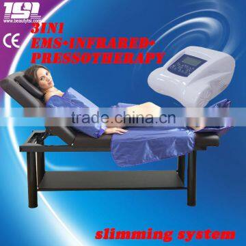 High quality air pressure&far infrared&ems 3 in 1 massager lymphatic drainage