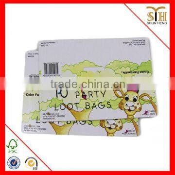 10 party loots bags printing head cards