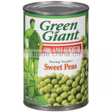 frozen canned green peas