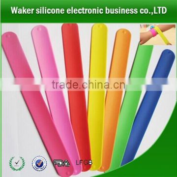 wholesale silicone slap bracelet /reflective slap bracelet/ metal slap bracelets