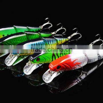 Three sections Minnow bait fishing lure