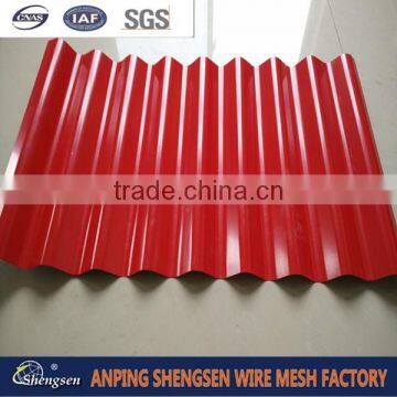 2015 High quality galvanized color coated corrugated steel roofing sheet