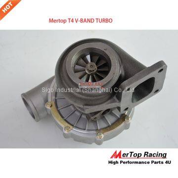 Mertop UPGRADE T4 V-BAND RACING TURBINE TURBO TURBOCHARGER V BAND .0.68 AR 58 TRIM 420+HP photo-4