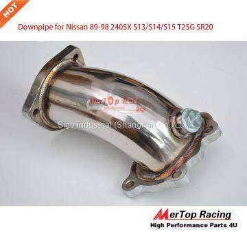 MerTop 3 Bolt 304 Stainless Steel 3'' GT25 GT28 Turbo Downpipe SR20DET SR20 S13 S14 photo-2