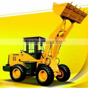 bucket capacity 0.9m3,loading capacity 1800kg, 2 tons wheel loader