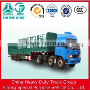 Chinese Manufacturer Gooseneck Fence Cargo Transport Trailer for Sale photo-4