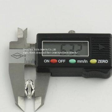 Metal Heart Shaped DIY Sterling Silver Jewelry Beads photo-2