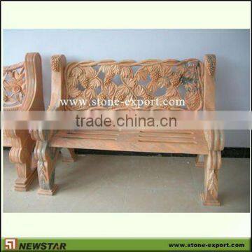 Newstar carving garden marble bench