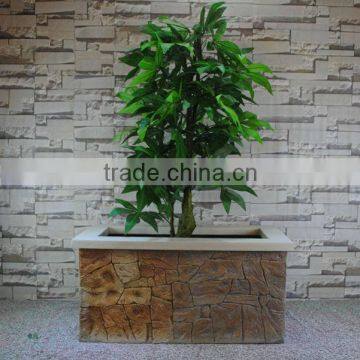 Rock Style Large Rectangular Indoor Plant Containers