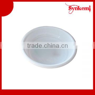 Round small plastic plate