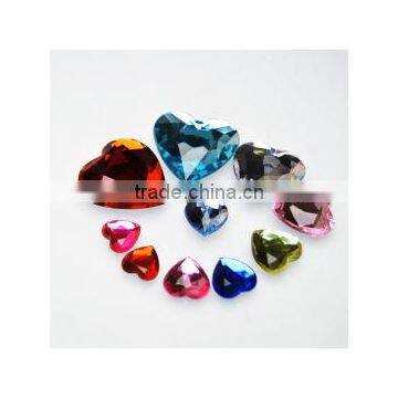 Heart Clear Acrylic Diamond for wedding