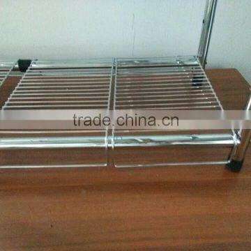 Under Sink 2 Tier Expandable Organizer Shelf Silver photo-3